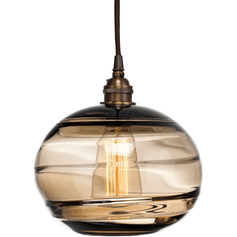 Hammerton Studio Coppa 48" Wide Artisan Crafted Optic Glass 5 Light Linear Pendant