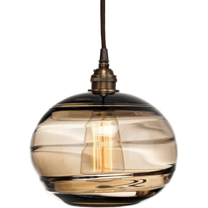 Hammerton Studio Coppa 22" Wide Artisan Crafted Optic Glass 5 Light Pendant