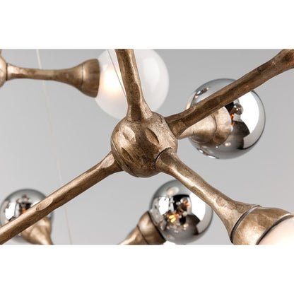 Corbett Lighting Element 40 Light Pendant with Hand-Crafted Iron