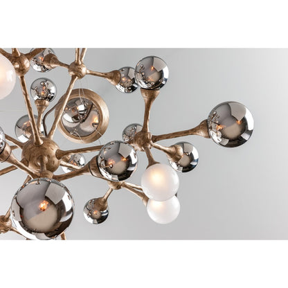 Corbett Lighting Element 20 Light Linear Pendant with Hand-Crafted Iron