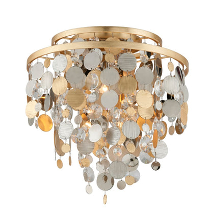 Corbett Lighting Ambrosia 3 Light 18" Wide Flush Mount Ceiling Fixture with Crystal Accents
