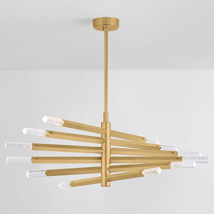 Corbett Lighting Strasbourg 42" Wide LED Abstract Chandelier with Optic Glass Shades