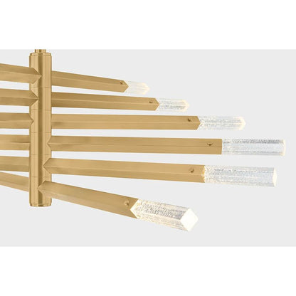 Corbett Lighting Strasbourg 42" Wide LED Abstract Chandelier with Optic Glass Shades