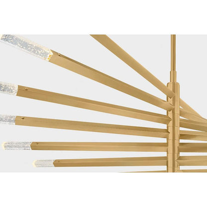 Corbett Lighting Strasbourg 56" Wide LED Abstract Chandelier with Optic Glass Shades