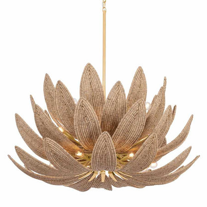 Corbett Lighting Varanasi 28 Light 42" Wide Pendant with Coco Bead Shades