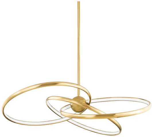 Corbett Lighting Alula 42In 3 Light Vintage Brass Chandelier