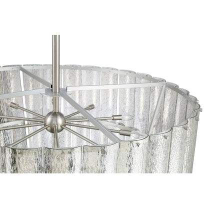 Craftmade Museo 4 Light 48" Wide Waterfall Chandelier with Water Glass Shades
