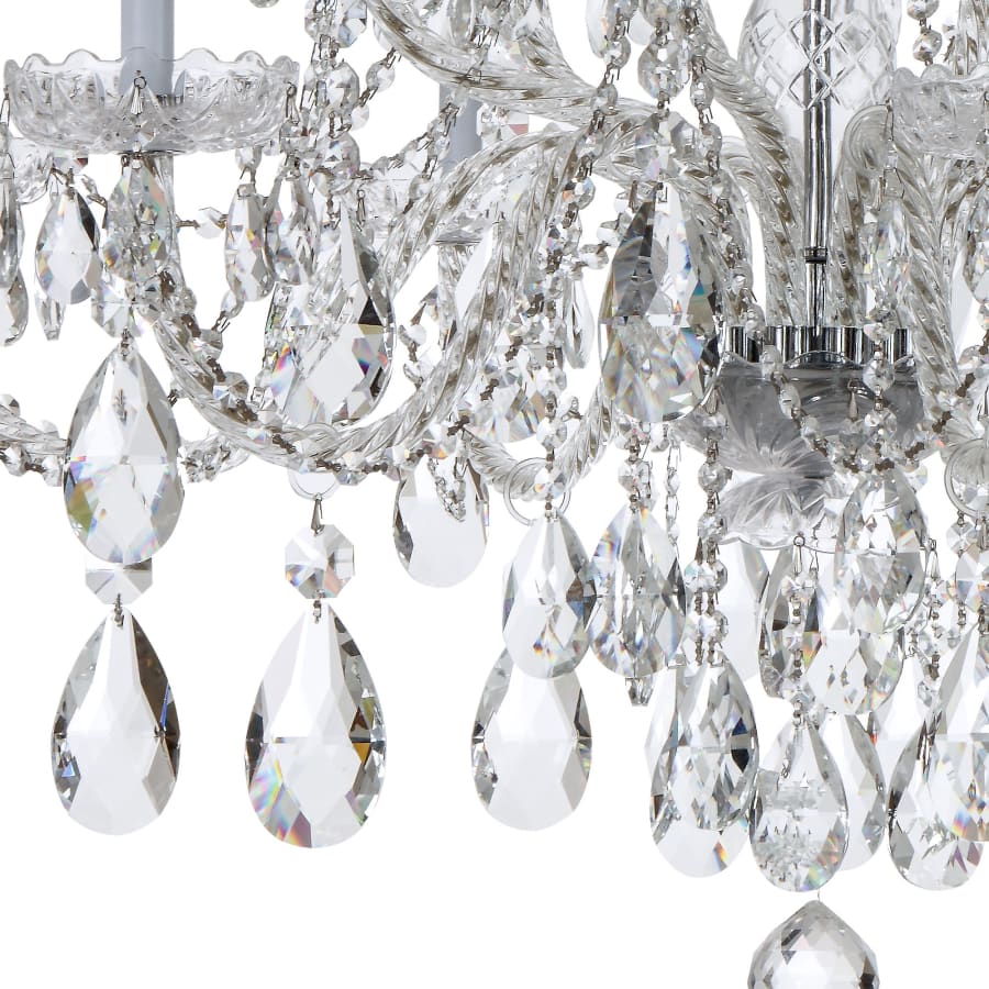 Crystorama Lighting Group Traditional Crystal 12 Light 38" Wide Crystal Chandelier with Swarovski Strass Crystal Accents