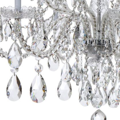 Crystorama Lighting Group Traditional Crystal 12 Light 38" Wide Crystal Chandelier with Swarovski Strass Crystal Accents