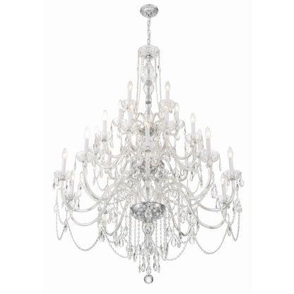 Crystorama Lighting Group Traditional Crystal 25 Light 45" Wide Crystal Candle Style Chandelier