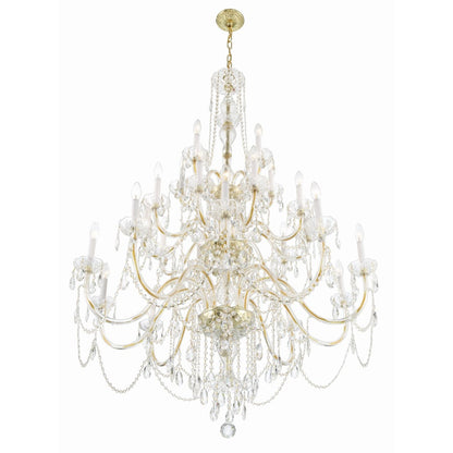 Crystorama Lighting Group Traditional Crystal 25 Light 45" Wide Crystal Candle Style Chandelier