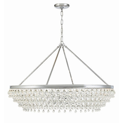 Crystorama Lighting Group Calypso 8 Light 40" Wide Chandelier with Clear Glass Accents