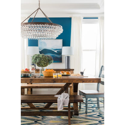 Crystorama Lighting Group Calypso 8 Light 40" Wide Chandelier with Clear Glass Accents