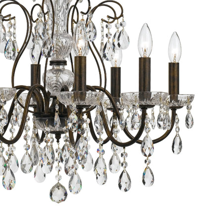 Crystorama Lighting Group Butler 8 Light 26" Wide Crystal Chandelier with Swarovski Strass Crystal Accents