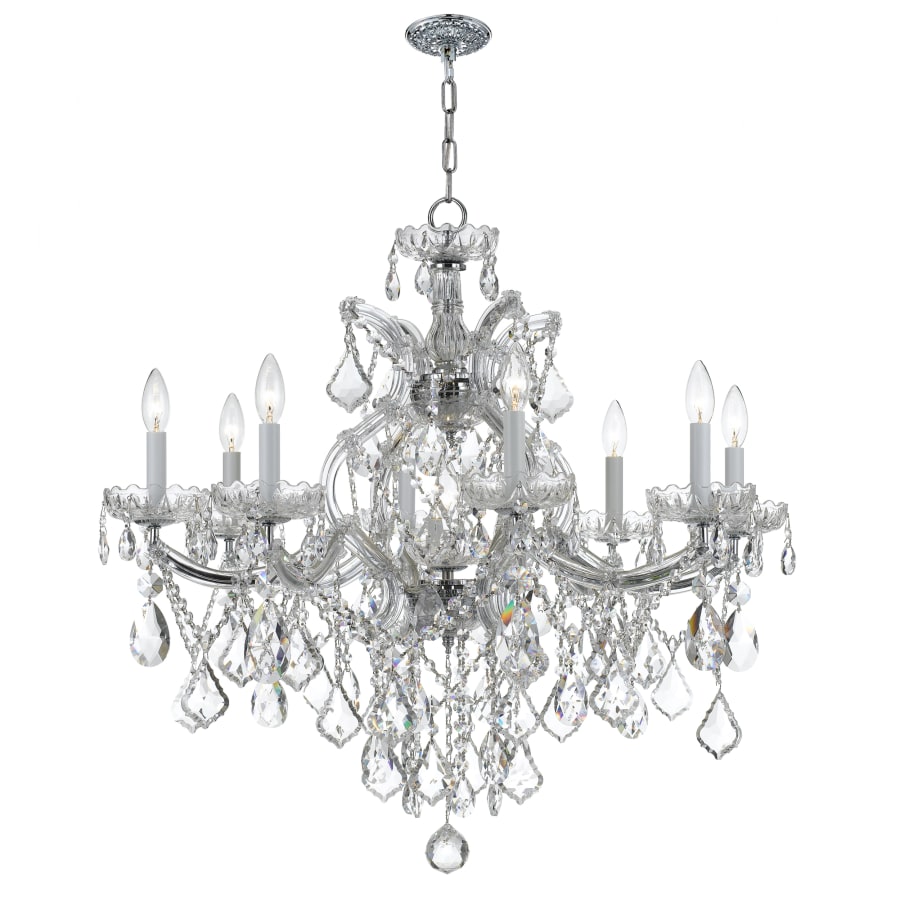 Crystorama Lighting Group Maria Theresa 9 Light 28" Wide Crystal Chandelier with Swarovski Spectra Crystal Accents