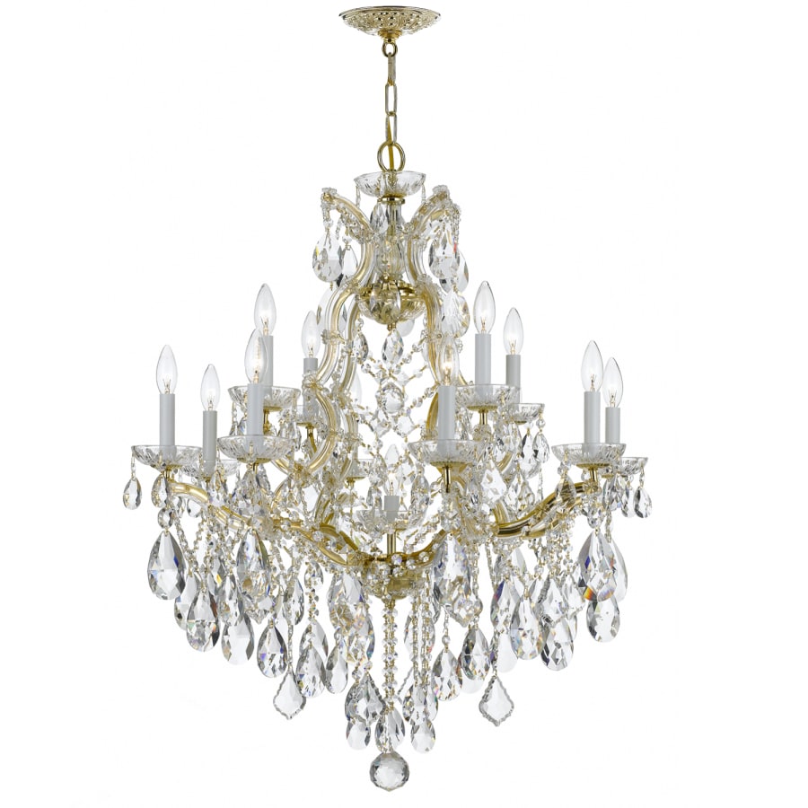 Crystorama Lighting Group Maria Theresa 13 Light 28" Wide Crystal Chandelier with Swarovski Strass Crystal Accents