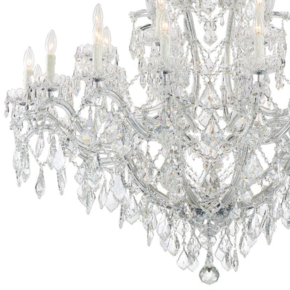 Crystorama Lighting Group Maria Theresa 25 Light 46" Wide Crystal Chandelier with Swarovski Strass Crystal Accents