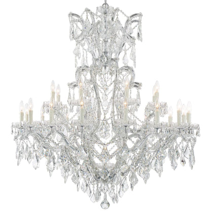 Crystorama Lighting Group Maria Theresa 25 Light 46" Wide Crystal Chandelier with Swarovski Spectra Crystal Accents