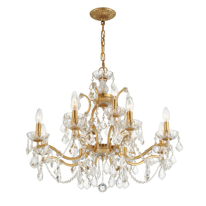 Crystorama Lighting Group Filmore 29" Wide 12 Light Crystal Candle Style Chandelier