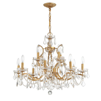 Crystorama Lighting Group Filmore 12 Light 29" Wide Crystal Candle Style Chandelier