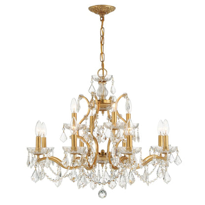 Crystorama Lighting Group Filmore 12 Light 29" Wide Crystal Candle Style Chandelier
