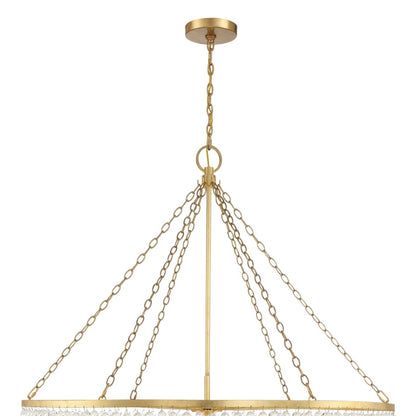 Crystorama Lighting Group Rylee 15 Light 49" Wide Beaded Waterfall Chandelier