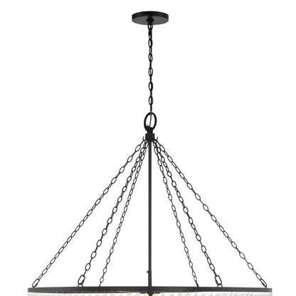 Crystorama Lighting Group Rylee 15 Light 49" Wide Beaded Waterfall Chandelier