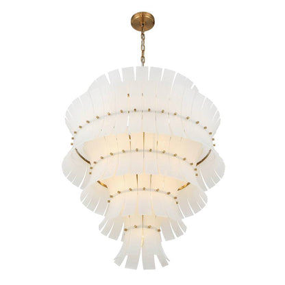 Crystorama Lighting Group Abigail 21 Light 30" Wide Chandelier with Curved White Glass