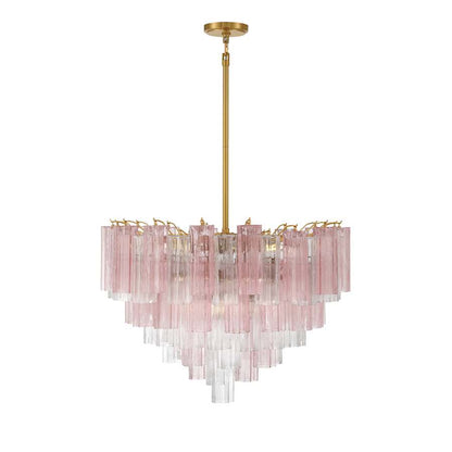 Crystorama Lighting Group Addis 16 Light 32" Wide Chandelier with Spring Tronchi Glass