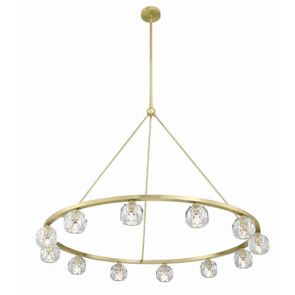 Crystorama Lighting Group Aragon 12 Light 48" Wide LED Crystal Ring Chandelier