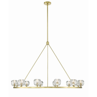 Crystorama Lighting Group Aragon 12 Light 48" Wide LED Crystal Ring Chandelier