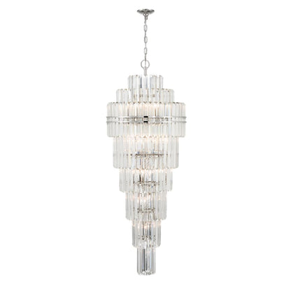 Crystorama Lighting Group Hayes 31 Light 24" Wide Crystal Waterfall Chandelier