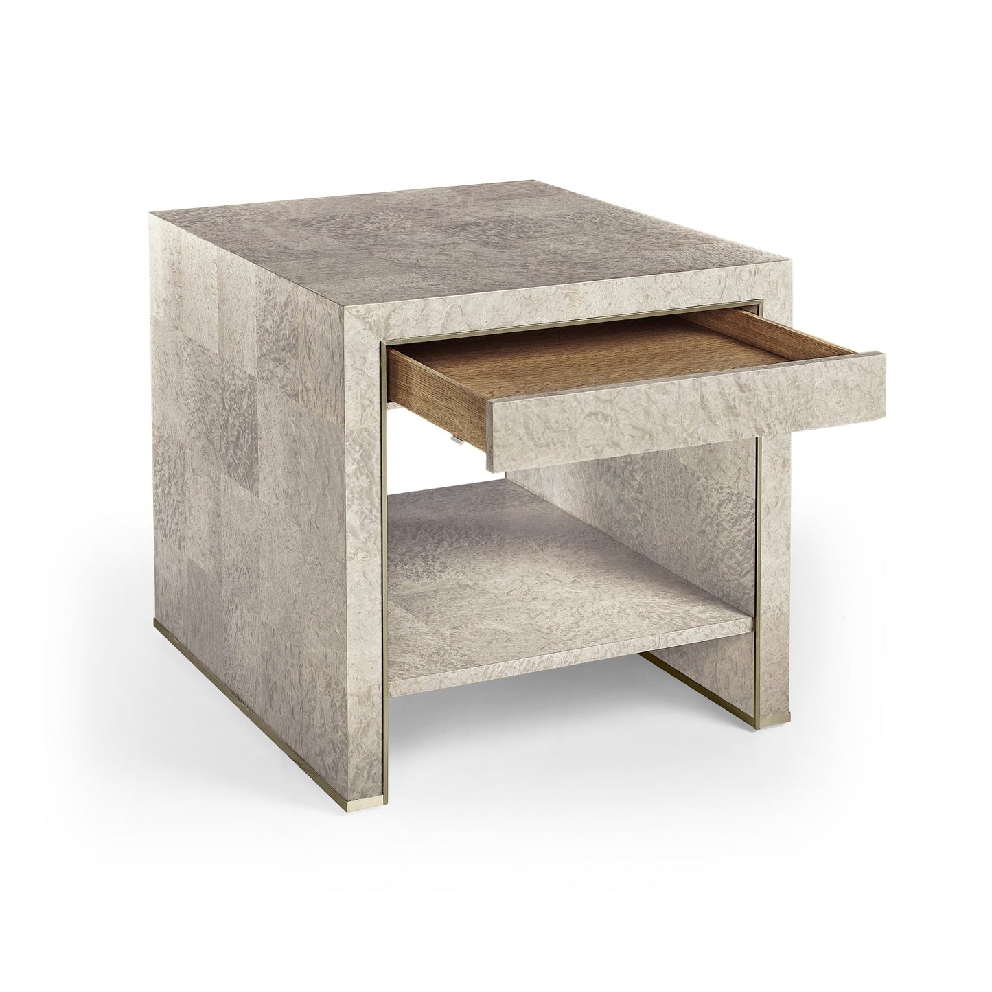 Jonathan Charles Surge Madrona Burl End Table (500415-DMB)