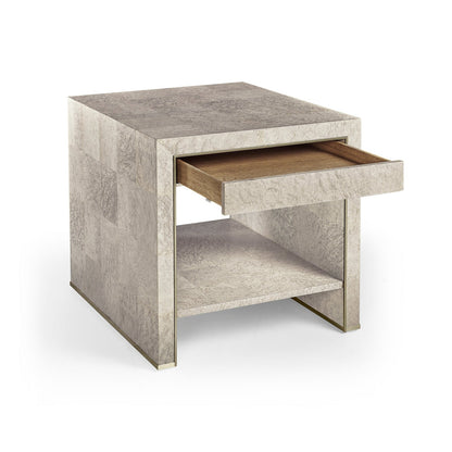 Jonathan Charles Surge Madrona Burl End Table (500415-DMB)