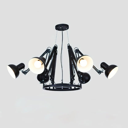 Dear Ingo Chandeliers 6heads ? 78.7″ x H 15.7″ / Dia 200cm x H 40cm / Black Chandelier