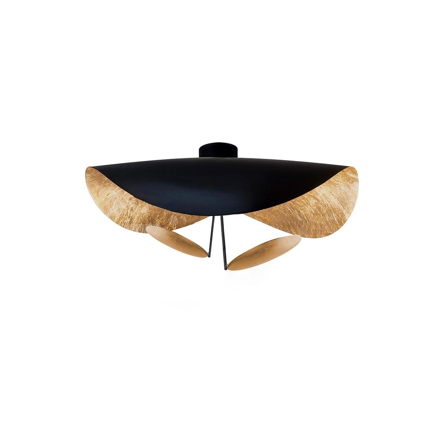 Giorgio Ceiling Light Dia 31.5″ x H 15.7″ / Dia 80cm x H 40cm / Black + Gold / Warm Light Ceiling lamp