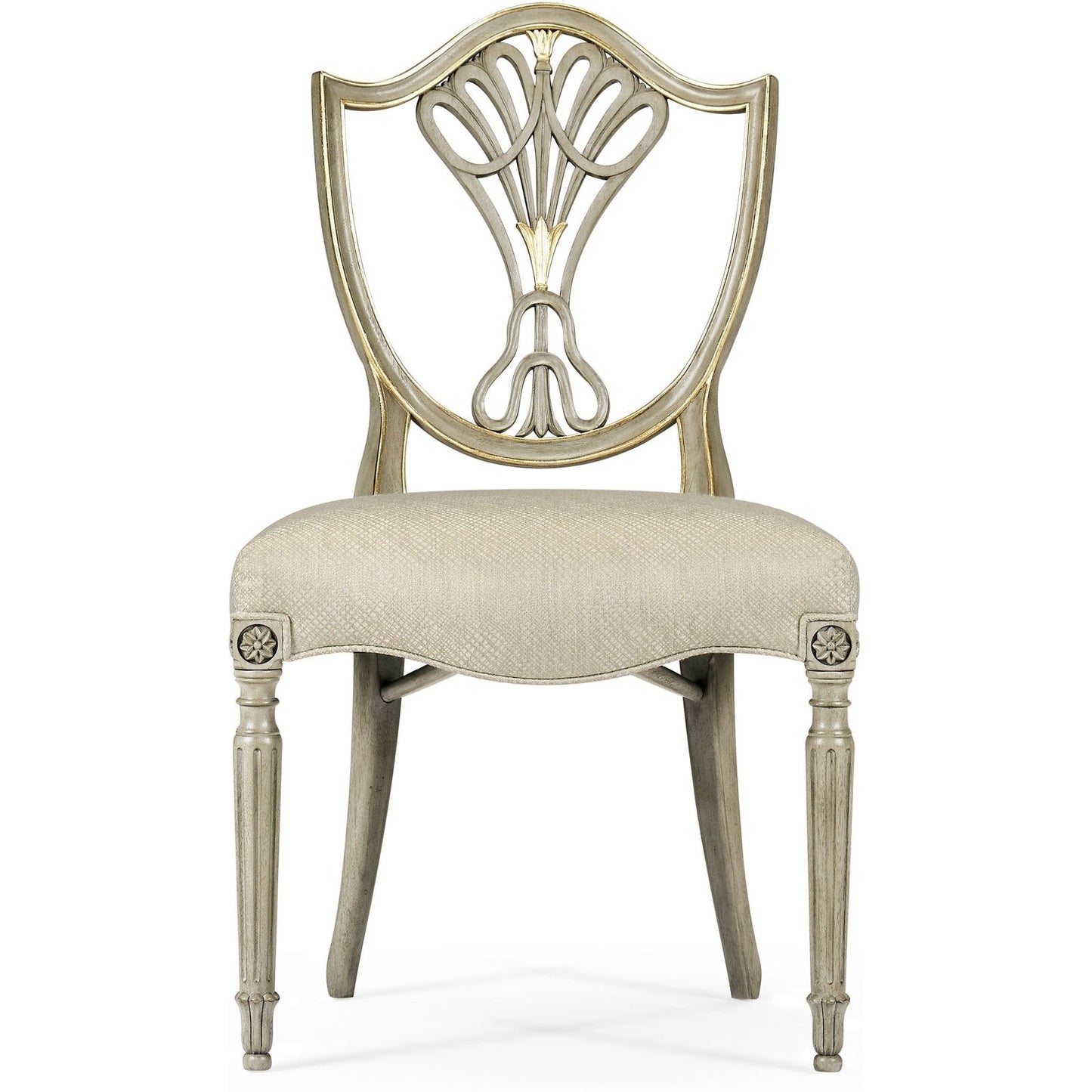 Jonathan Charles Buckingham Gilded Dining Side Chair (495819-SC-PBG-F200) - Set of 2