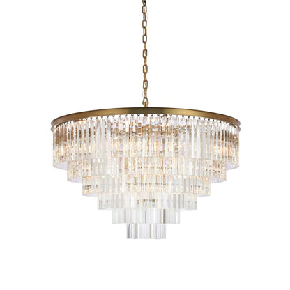 Elegant Lighting Sydney 33 Light 44" Wide Crystal Waterfall Chandelier