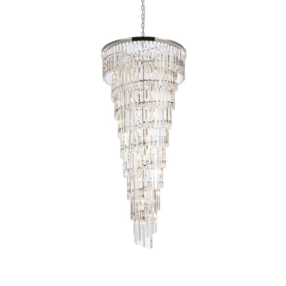 Elegant Lighting Sydney 35 Light 30" Wide Crystal Waterfall Chandelier