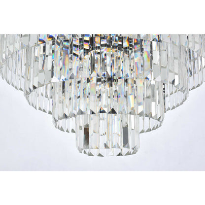 Elegant Lighting Sydney 33 Light 44" Wide Crystal Chandelier with Clear Royal Cut Crystals