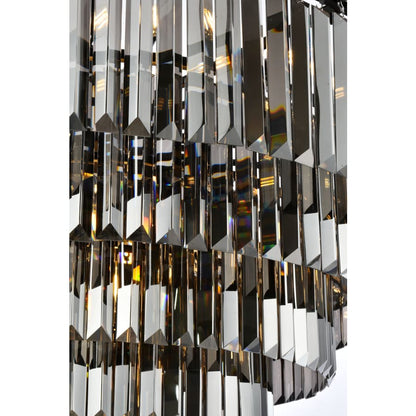Elegant Lighting Sydney 33 Light 44" Wide Crystal Chandelier with Silver Shade Royal Cut Crystals