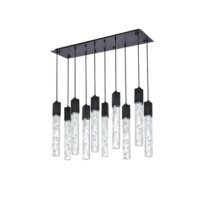 Elegant Lighting Aurora 42" Wide Crystal Linear Pendant
