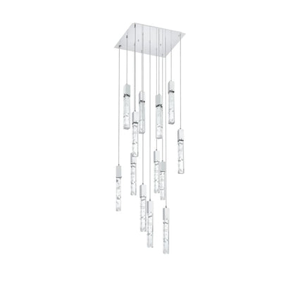 Elegant Lighting Aurora 26" Wide Crystal Multi Light Pendant