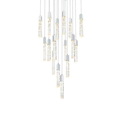 Elegant Lighting Aurora 30" Wide Crystal Multi Light Pendant