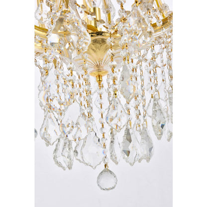 Elegant Lighting Maria Theresa 24 Light 36" Wide Crystal Chandelier with Clear Royal Cut Crystals