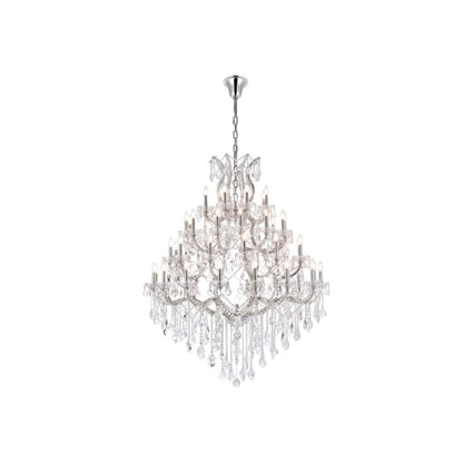 Elegant Lighting Maria Theresa 49 Light 46" Wide Crystal Chandelier with Clear Royal Cut Crystals