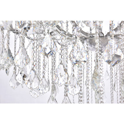 Elegant Lighting Maria Theresa 49 Light 60" Wide Crystal Chandelier with Clear Royal Cut Crystals