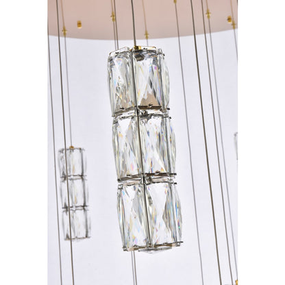 Elegant Lighting Polaris 20 Light 38" Wide LED Crystal Chandelier