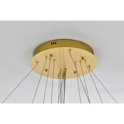 Elegant Lighting Bowen 42" Wide Ring Chandelier