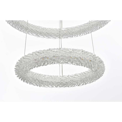 Elegant Lighting Bowen 42" Wide Ring Chandelier